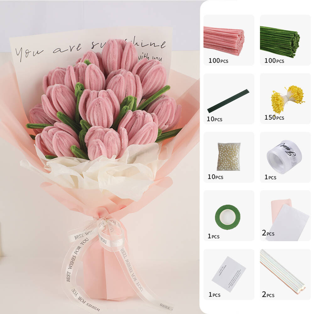 Papercraft Supply Ribbon - パイプクリーナークラフト用品200個、金属棒10本、接着剤バー2本、ガーデンテープ1本、リボン1本、ヘイズペーパー2枚、ギフトカード1枚付き