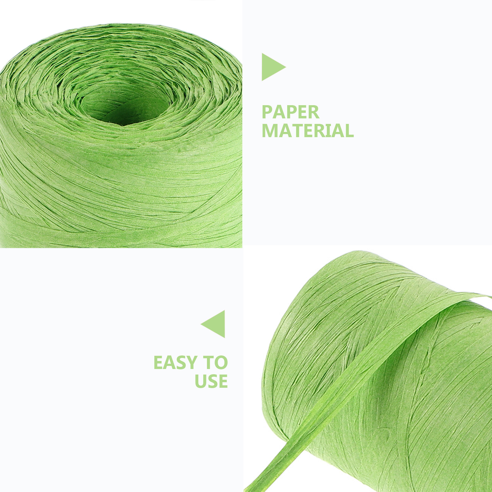 カラーラフィアペーパーストリング フラットリボン プレゼント - Papercraft Supply Ribbon のレビューと価格