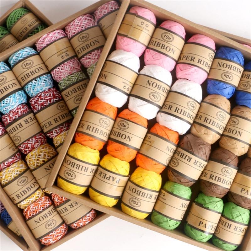 織りやギフトラッピング用のペーパーリボンクラフト用品、DIY - Papercraft Supply Ribbon のレビューと価格