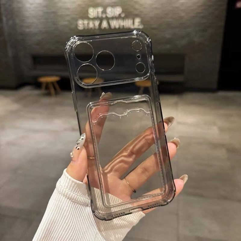 透明カードスロットホルダーケース iPhone 14 Plu - Place Card Holder のレビューと価格