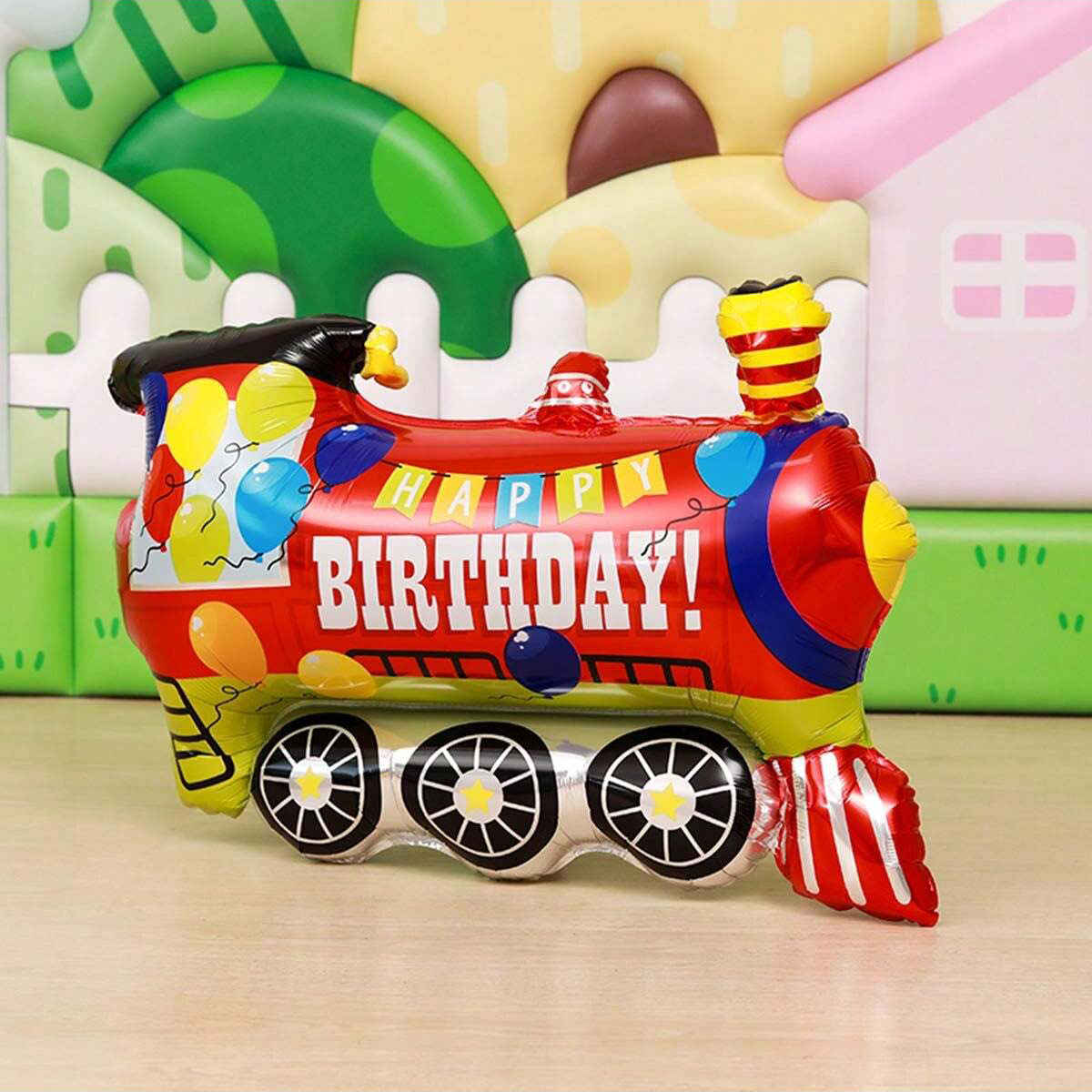 14個入り電車バルーンキット 誕生日飾り付け用 大型カラフル - Wedding Day Supply Kit のレビューと価格