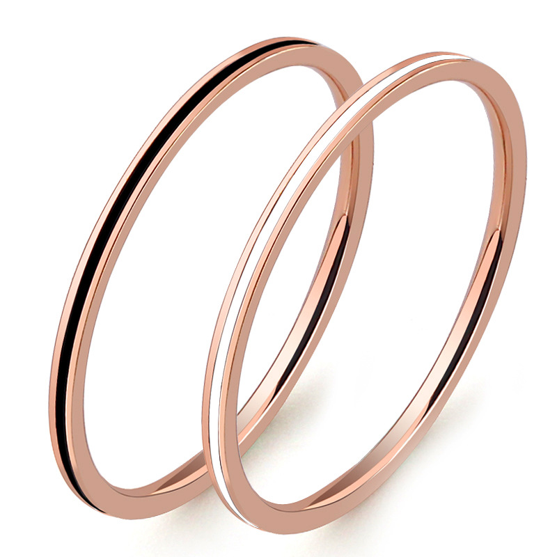 チタン鋼ローズゴールドカラー1mm薄型リング レディース テ - Wedding Zone のレビューと価格