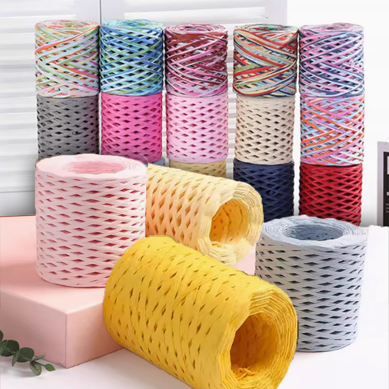 200 メートル/ロールラフィアペーパークラフトリボン糸手作 - Papercraft Supply Ribbon のレビューと価格