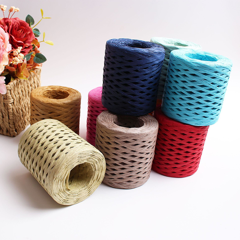 200 メートル/ロールラフィアペーパークラフトリボン糸手作 - Papercraft Supply Ribbon のレビューと価格