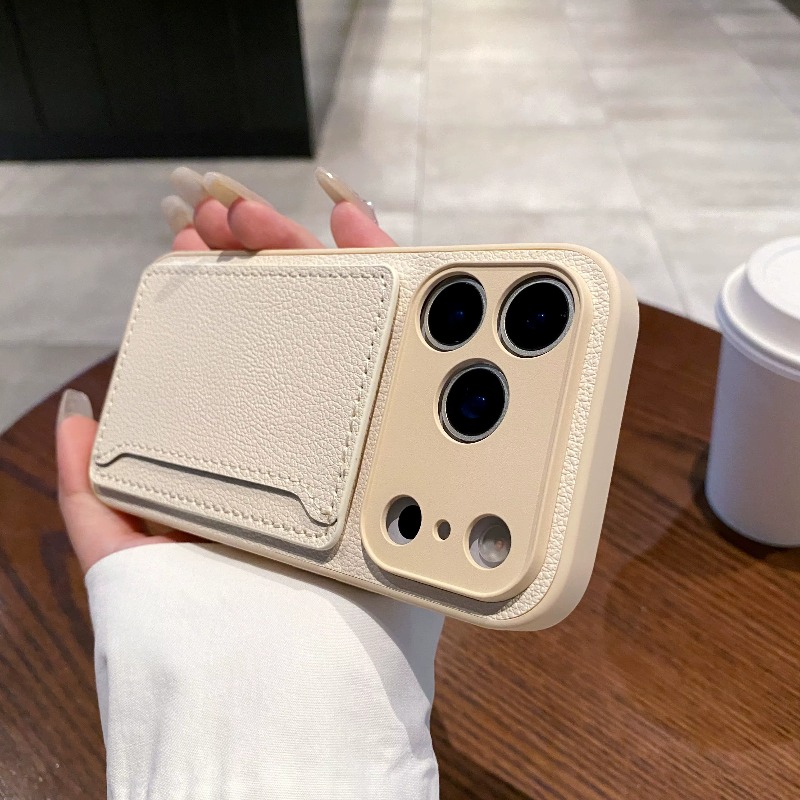 PUレザー財布型スマホケース カードホルダー付き iPhon - Place Card Holder のレビューと価格