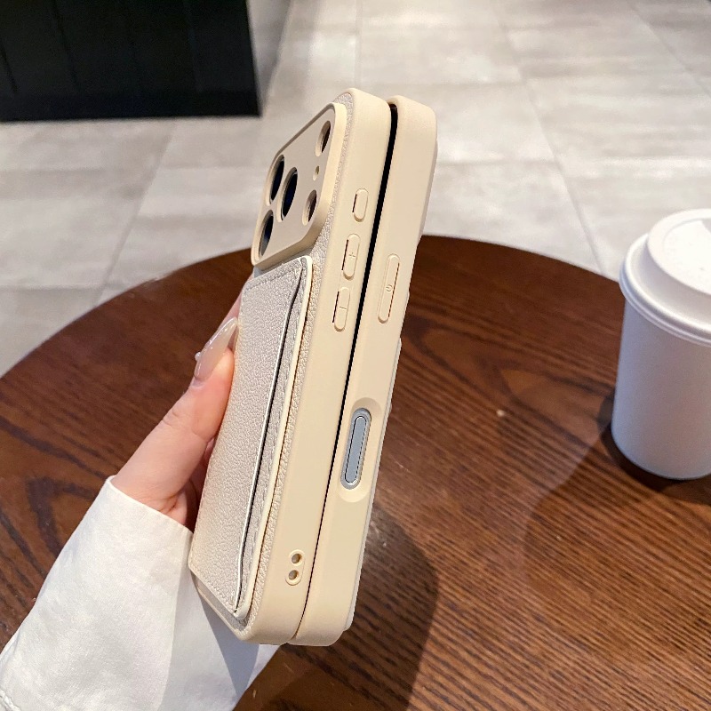 PUレザー財布型スマホケース カードホルダー付き iPhon - Place Card Holder のレビューと価格