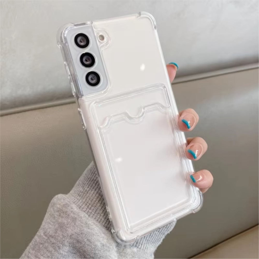 クリアシリコンカードスロットホルダー付きスマホケース Sam - Place Card Holder のレビューと価格