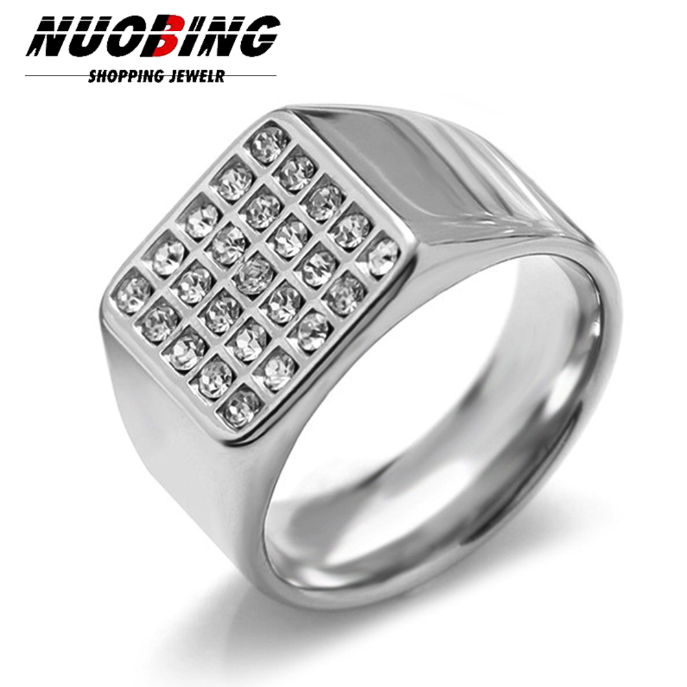14mm繊細な輝きのキュービックジルコニアシグネットリング  - Wedding Z のレビューと価格