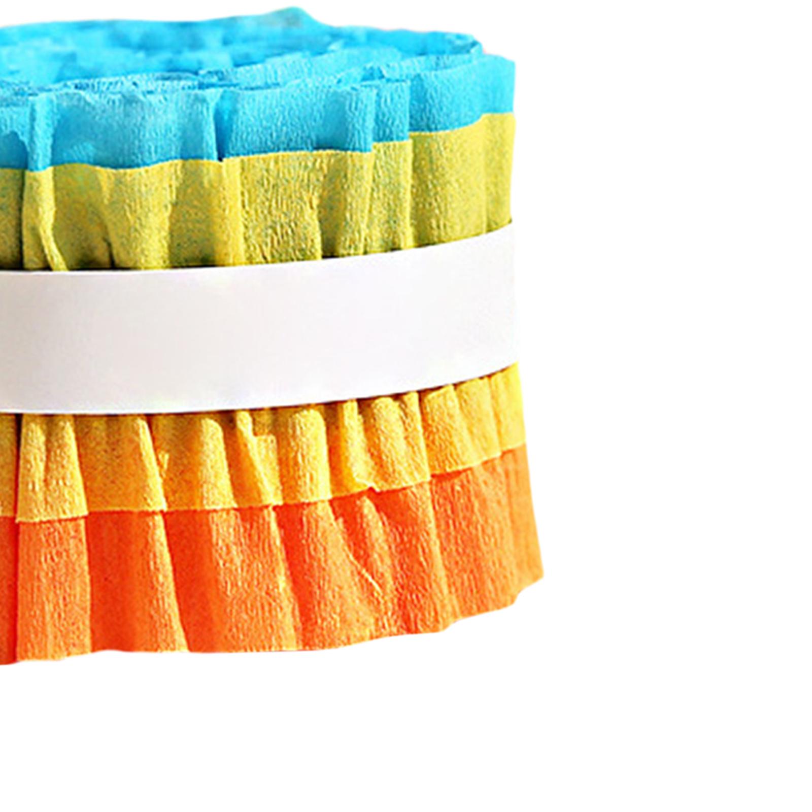 2 ピースしわ紙ロールクレープ紙ストリーマーウェディングパー - Papercraft Supply Ribbon のレビューと価格